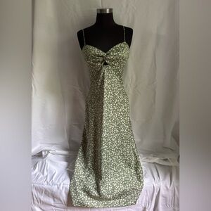 Sage floral midi dress from Ever New